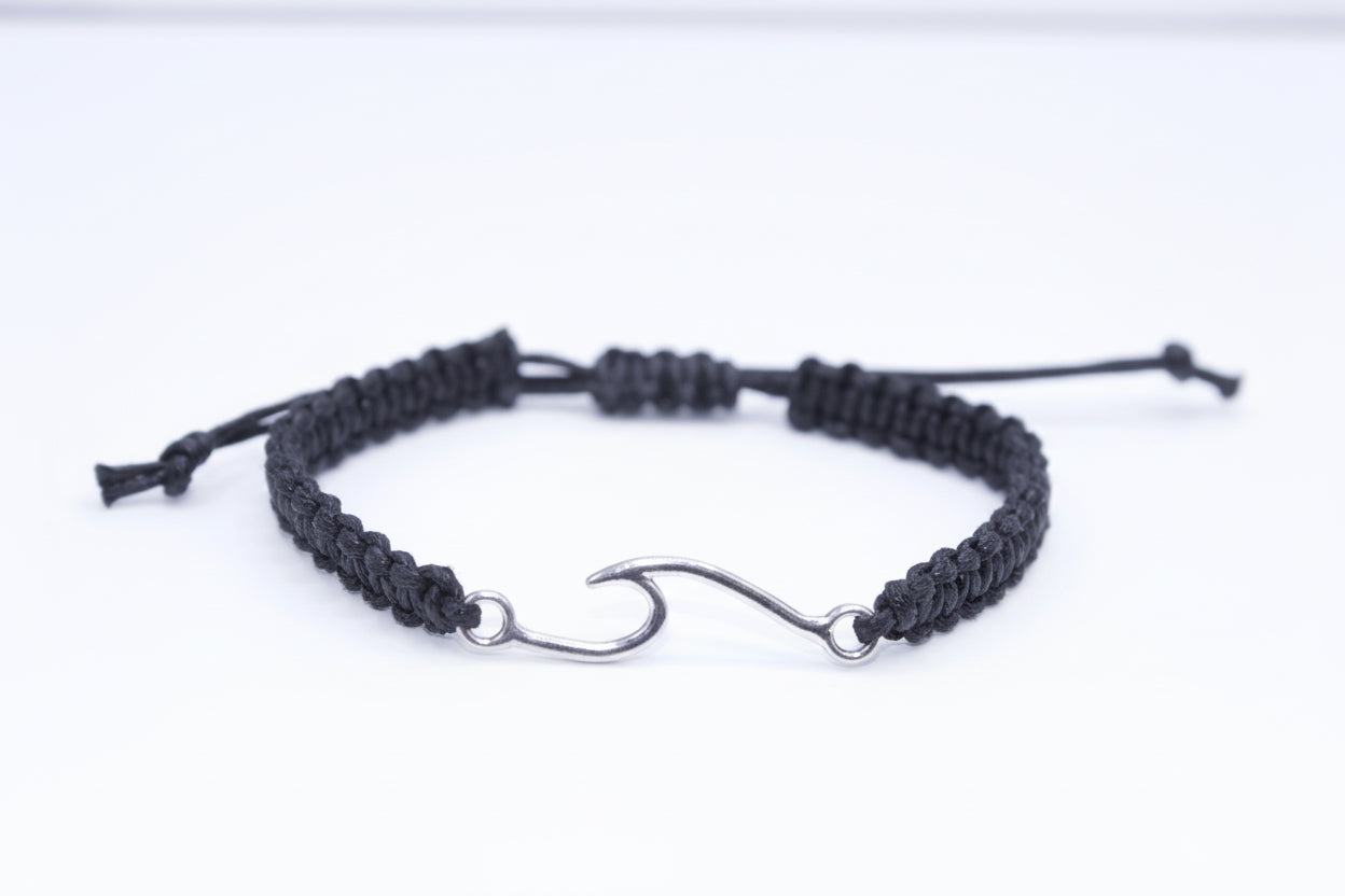 Macrame Ocean Wave Bracelet | Adjustable Beach & Boho Jewelry