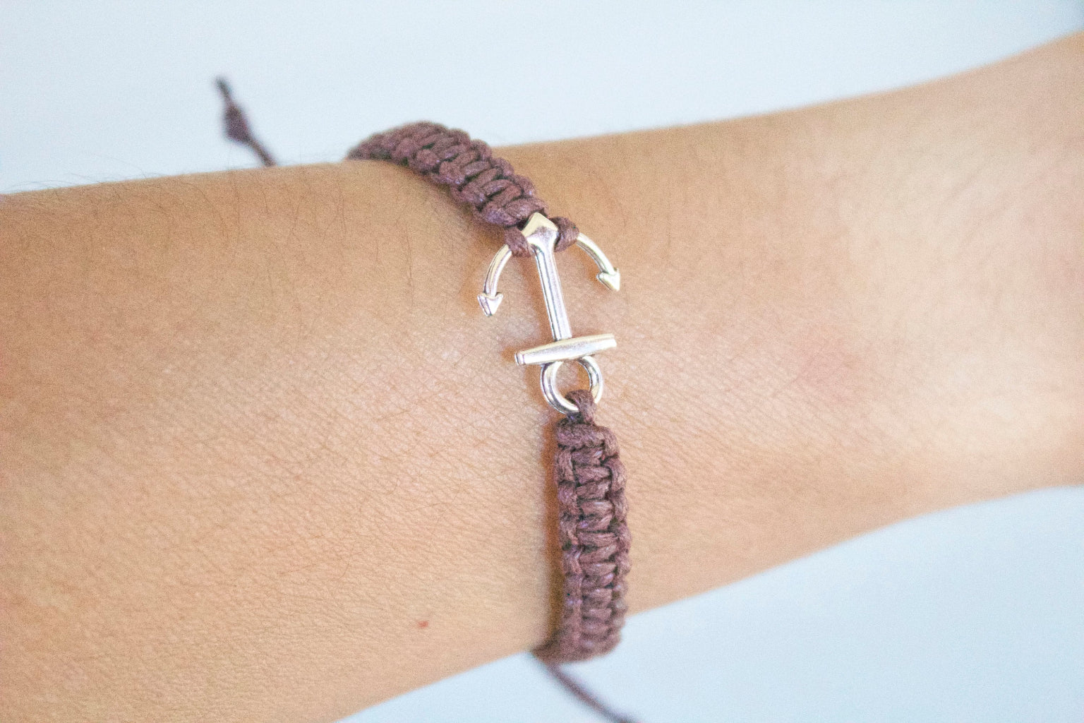 anchor friendship macrame bracelet beach style accessory