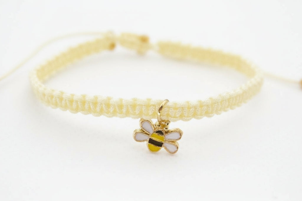 handmade bumblebee charm bracelet nature inspired accessory