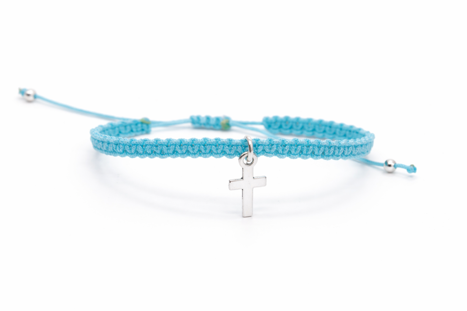 handmade cross macrame bracelet adjustable cord